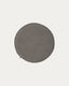 Sora round corduroy chair cushion in grey, 35 cm