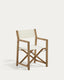 Vilara white outdoor folding chair made of FSC 100% solid acacia wood