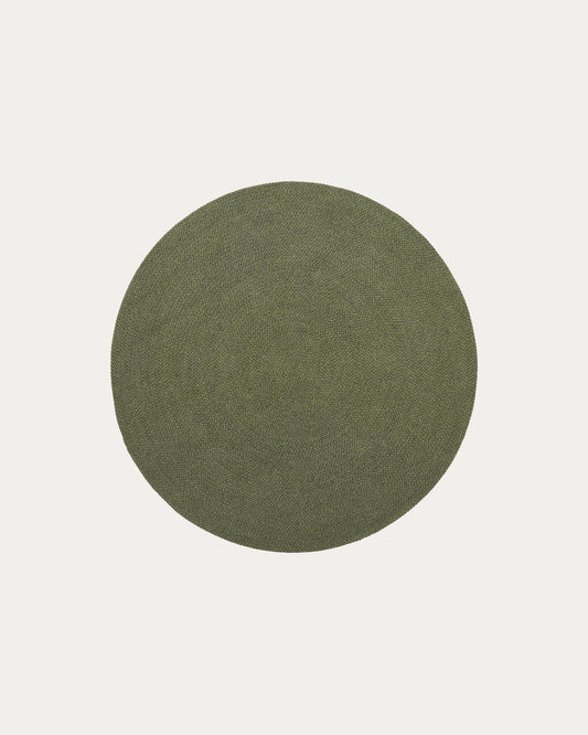 Rug Despas in synthetic fibers green Ø150 cm