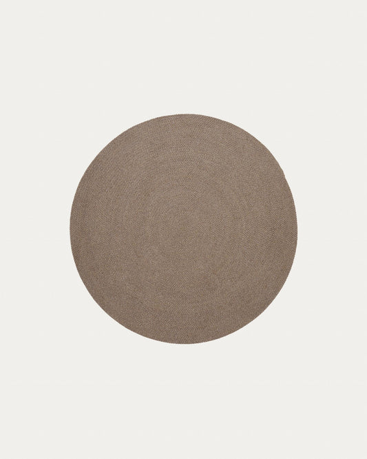 Rug Despas in synthetic fibers beige Ø150 cm