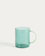 Micla green glass mug