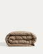 Simmel brown linen blend duvet cover for 160 cm bed