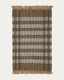Rug Barani in synthetic fibers brown and beige 60 x 90 cm