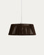 Aldet ceiling lamp shade in brown flat rope cord Ø46cm