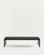 Sorells coffee table in grey aluminum 63 x 144,6 cm