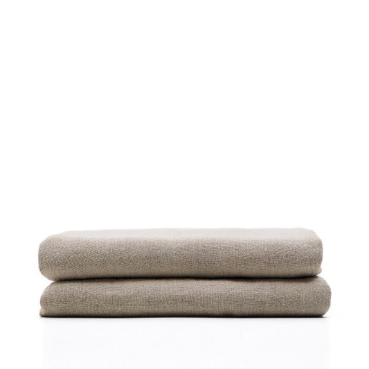 Tandi beige 100% linen bedspread for 150/160cm bed