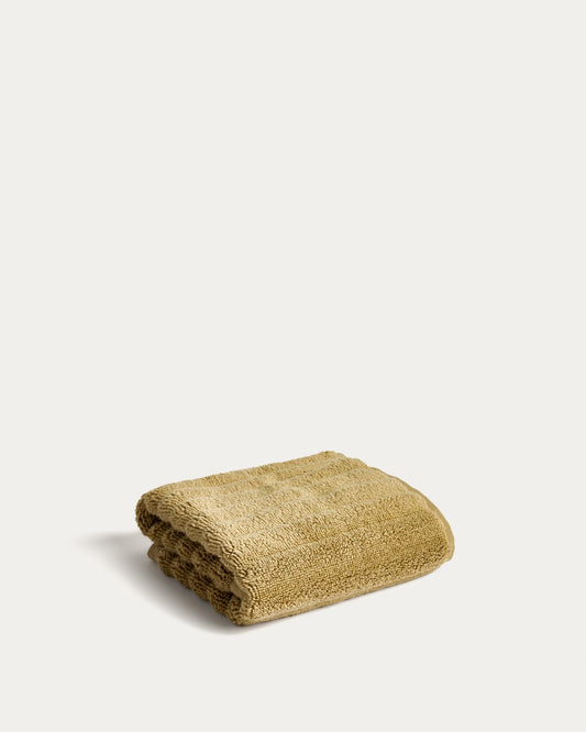 Navira 100% cotton light green face towel 30 x 50cm