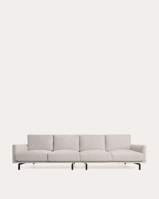 Galene 4 seater sofa in beige, 334 cm FSC Mix Credit