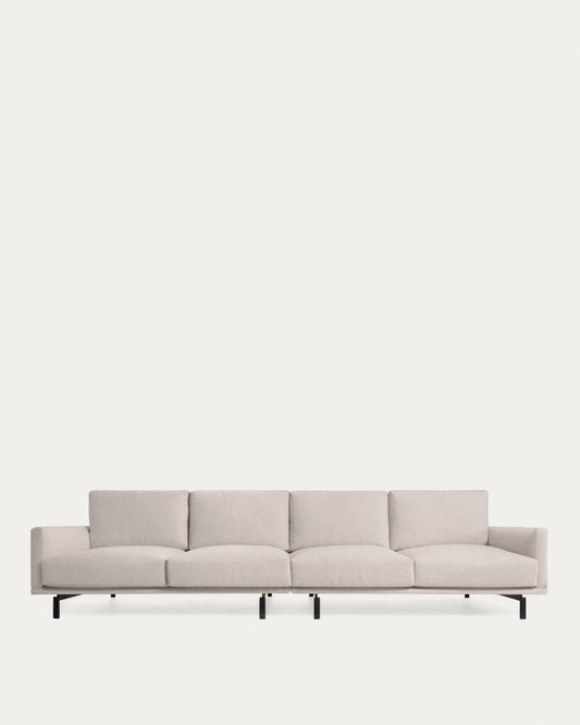 Galene 4 seater sofa in beige, 414 cm FSC Mix Credit