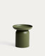Arcola side table in green aluminium Ø45cm