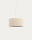 Nazli small linen ceiling light shade with beige finish Ø 40 cm