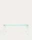 Adularia table in clear tempered glass 200 x 100cm