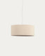 Nazli large linen ceiling light shade with beige finish Ø 50 cm