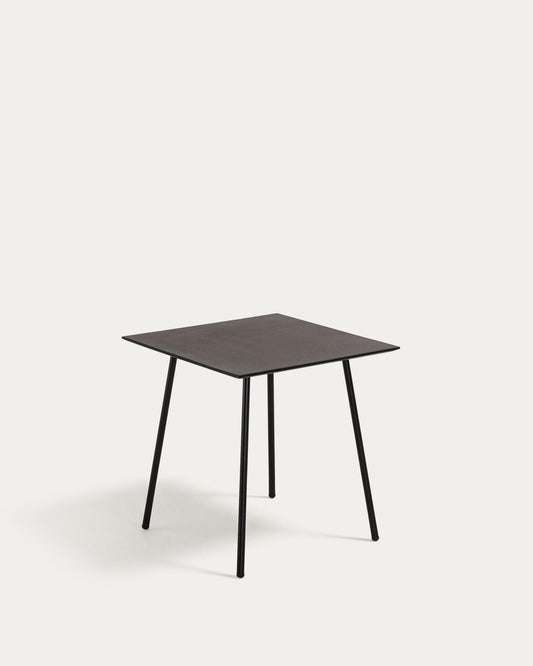 Mathis cement fibre with steel legs with black finish 75 x 75 cm