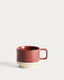 Doren burgundy ceramic mug