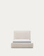 Ecru Blok bed with removable covers for 90 x 200 cm mattress FSC Mix Credit