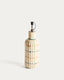 Belor ceramic oil cruet with multicoloured lines