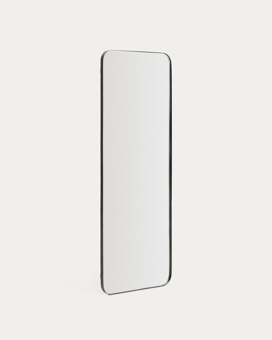 Marco black metal mirror 30 x 100cm
