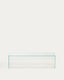 Orlia coffee table in clear tempered glass 110 x 50cm