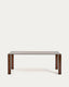 Adularia table in brown tempered glass 200 x 100cm