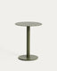 Asinara green aluminium side table Ø40cm