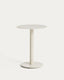 Asinara beige aluminium side table Ø40cm