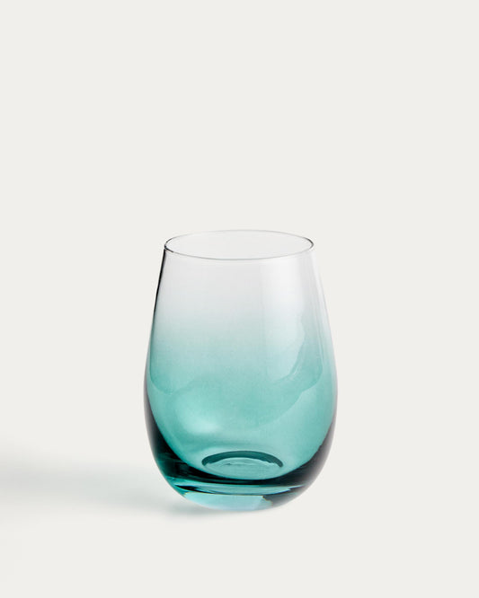 Irides blue glass cup, 42 cl