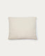 Martina ecru chenille cushion 60 x 52cm