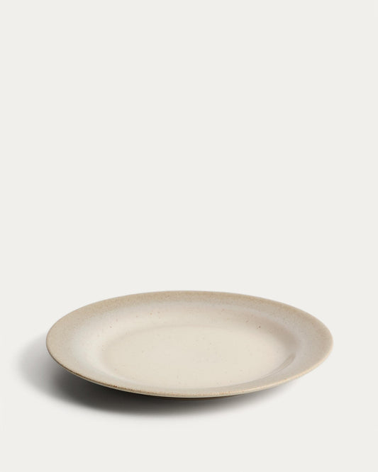 Sarel beige ceramic plate