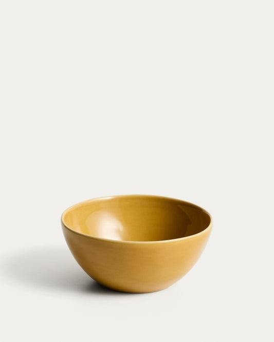 Selune yellow ceramic bowl