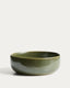 Uilo large green ceramic bowl