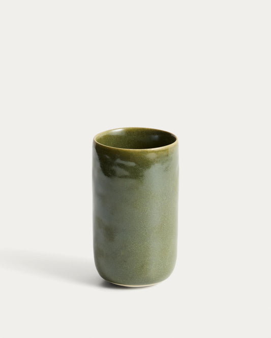 Uilo green ceramic mug