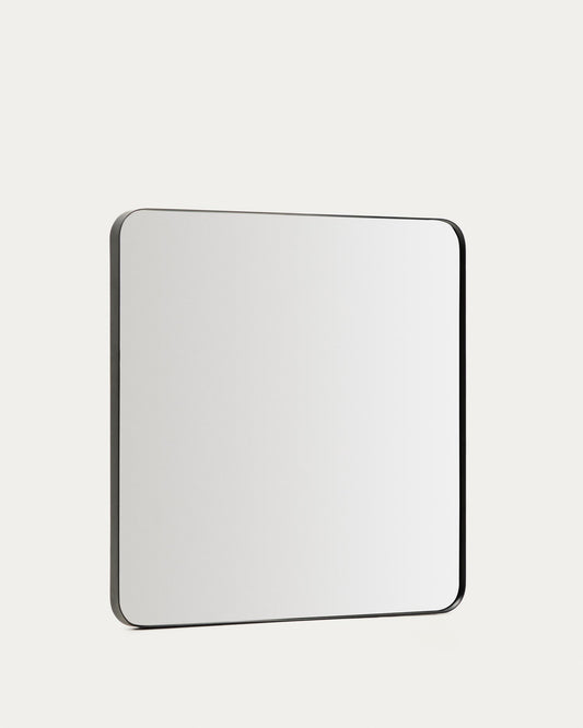 Marco black metal mirror 60 x 60cm