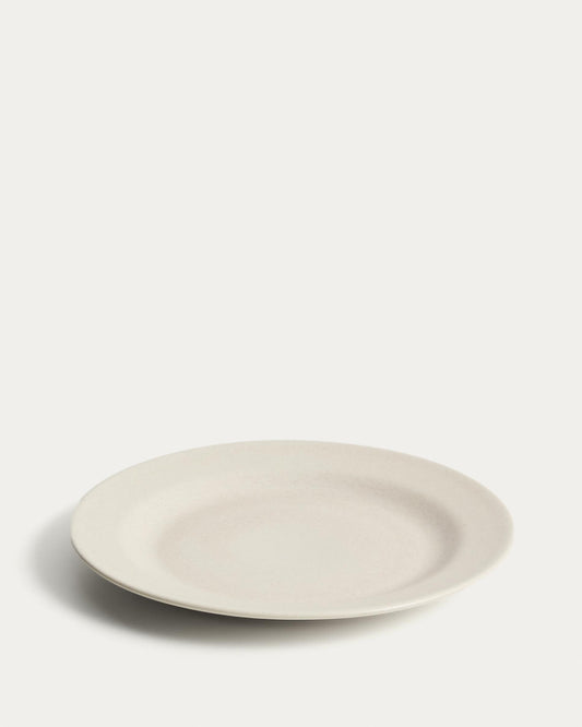 Sermin beige ceramic plate