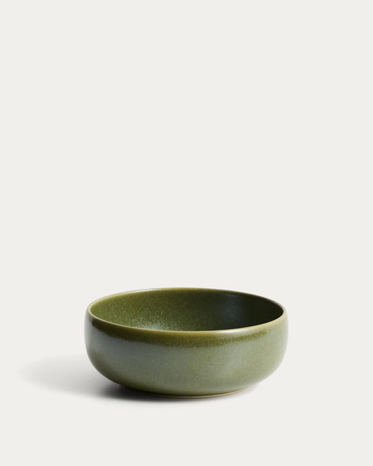 Uilo small green ceramic bowl