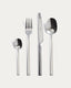 Dilora 16-piece stainless steel cutlery set with a glossy finish
