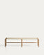 Alipa bench in FSC 100% solid acacia wood and ecru rope cord 200 cm