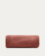 Kaeli footrest cover in terracotta bouclé Ø 90 cm