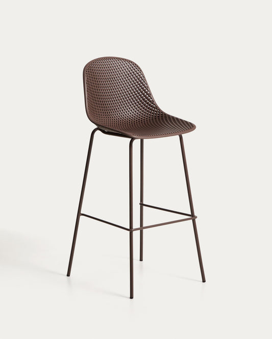 Quinby brown outdoor stool 75cm