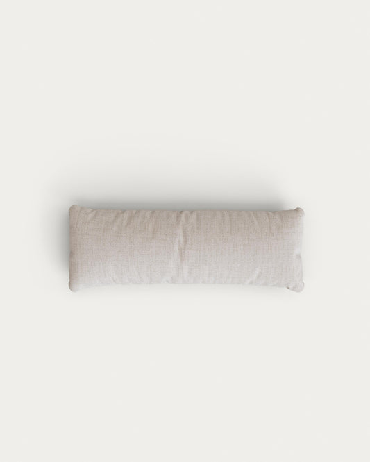 Sorells kidney cushion in beige 75 x 28 cm