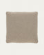 Blok beige chenille cushion 60 x 60cm