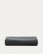 Anthracite grey linen and cotton Jaira bed base cover for a 90 x 200 cm mattress