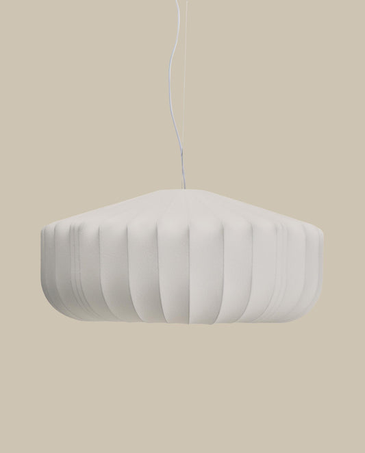 Somar ceiling lamp made with synthetic fibres and steel rods Ø76cm
