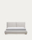 Elerio ecru chenille bed for 160 x 200cm mattress