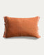 Disea linen cushion cover with orange striped detail 40 x 60 cm