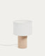 Bianella corduroy table lamp in beige