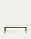 Maurina coffee table in green galvanised steel with ecru tiles 122 x 61cm