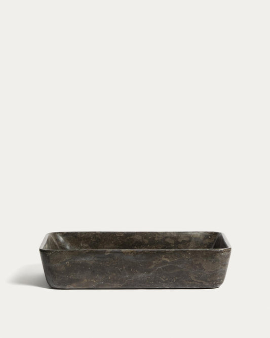 Darnen grey marble countertop washbasin 55 x 35cm