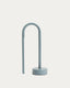 Bow blue aluminium portable table lamp