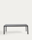 Anafi table in sintered stone and graphite aluminium 220 x 100 cm